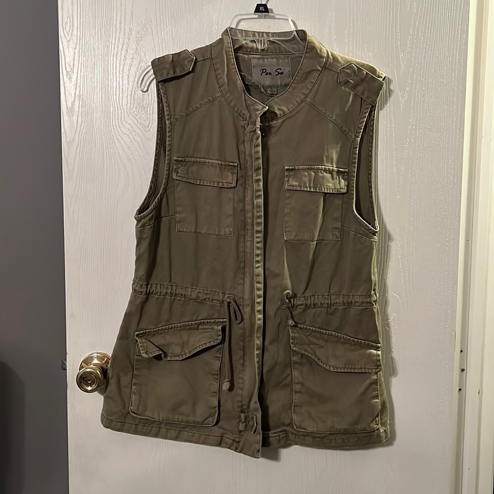 Hunter green fashion vest